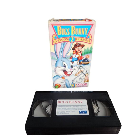 BUGS BUNNY Cartoon Classics 2 vintage VHS in original paper case - Picture 2 of 7